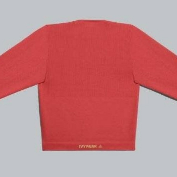NWT adidas x IVY PARK Circular Knit Crop Top Coral - Picture 3 of 6